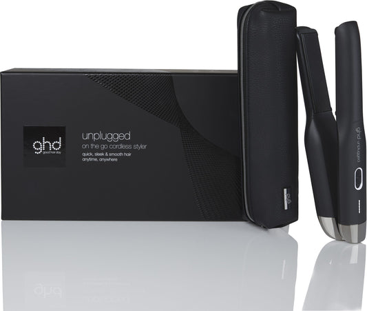 GHD Unplugged hair straightener in matte black